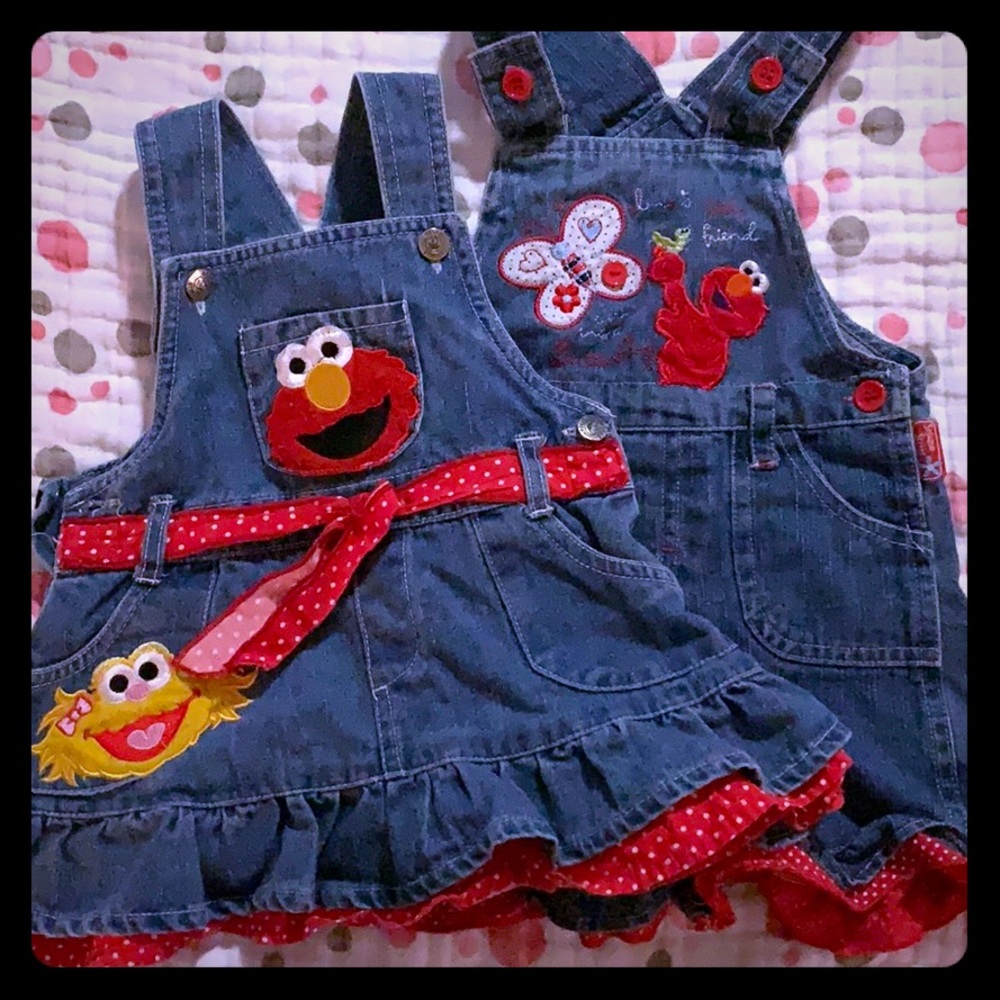 2 Sesame Street Overalls (Girls)
